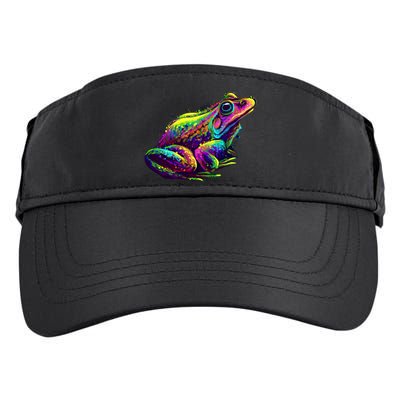 Realistic Colorful Frog Abstract Pose Adult Drive Performance Visor