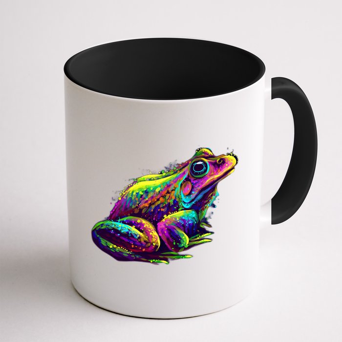 Realistic Colorful Frog Abstract Pose Mug