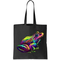 Realistic Colorful Frog Abstract Pose Bag