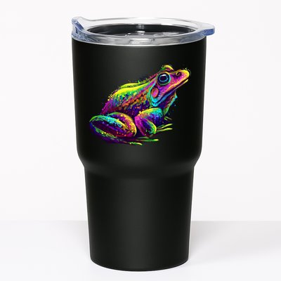 Realistic Colorful Frog Abstract Pose Tumbler