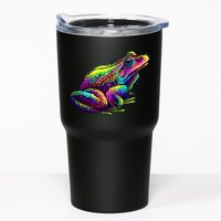 Realistic Colorful Frog Abstract Pose Tumbler