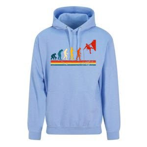 Rock Climbing Funny Evolution Of Man Rock Climber Gift Unisex Surf Hoodie