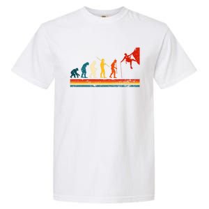 Rock Climbing Funny Evolution Of Man Rock Climber Gift Garment-Dyed Heavyweight T-Shirt