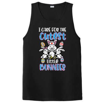 retro Care For Cutest Little Bunnies Easter Nurse PosiCharge Competitor Tank