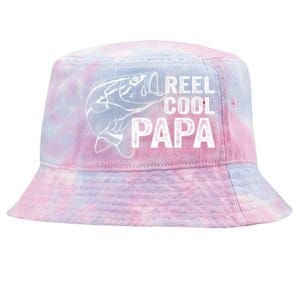 Reel Cool Fishing Gift Papa Grandpa Fisher Bass Gift Tie-Dyed Bucket Hat