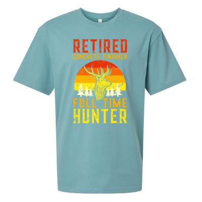 Retired Concrete Finisher Full Time Deer Hunter Funny Cute Gift Sueded Cloud Jersey T-Shirt