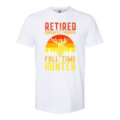 Retired Concrete Finisher Full Time Deer Hunter Funny Cute Gift Softstyle® CVC T-Shirt