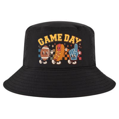 Retro Cartoon Football Game Day Cool Comfort Performance Bucket Hat