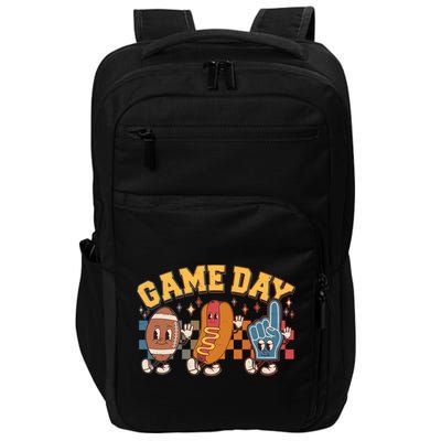 Retro Cartoon Football Game Day Impact Tech Backpack