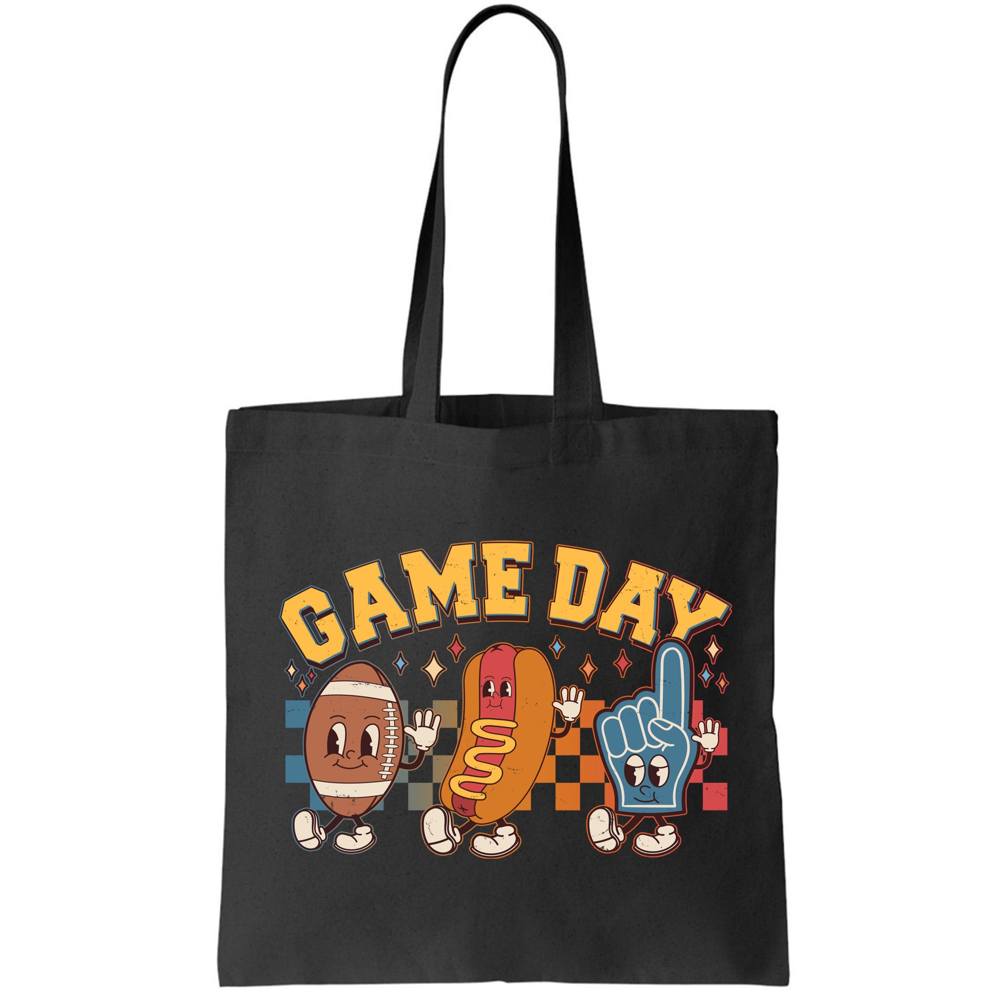 Retro Cartoon Football Game Day Bag