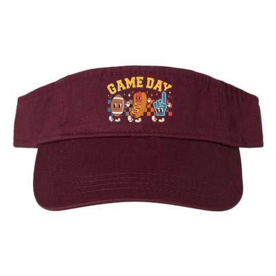 Retro Cartoon Football Game Day Visor
