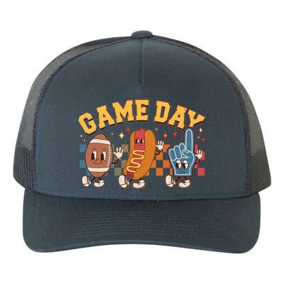 Retro Cartoon Football Game Day Yupoong Adult 5-Panel Trucker Hat