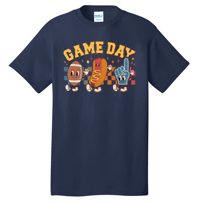 Retro Cartoon Football Game Day Tall T-Shirt