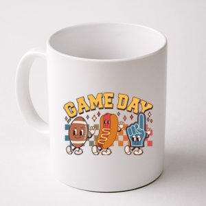 Retro Cartoon Football Game Day Coffee Mug