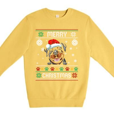 Rottweiler Christmas Funny Dog Lover Xmas Ugly Sweater Meaningful Gift Premium Crewneck Sweatshirt