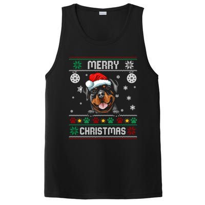 Rottweiler Christmas Funny Dog Lover Xmas Ugly Sweater Meaningful Gift PosiCharge Competitor Tank