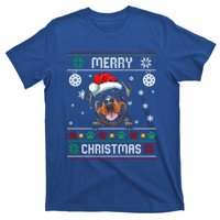 Rottweiler Christmas Funny Dog Lover Xmas Ugly Sweater Meaningful Gift T-Shirt