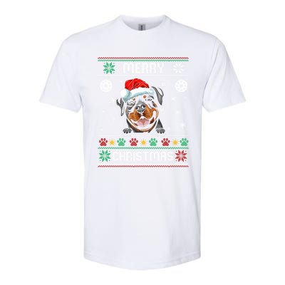 Rottweiler Christmas Funny Dog Lover Xmas Ugly Sweater Meaningful Gift Softstyle® CVC T-Shirt