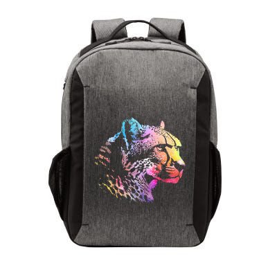 Rainbow Cheetah Face Wildlife Safari Zookeeper Zoologist Vector Backpack