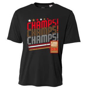 Retro Champs Florida Hockey 2024 Cooling Performance Crew T-Shirt