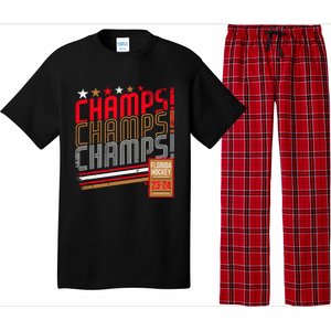 Retro Champs Florida Hockey 2024 Pajama Set