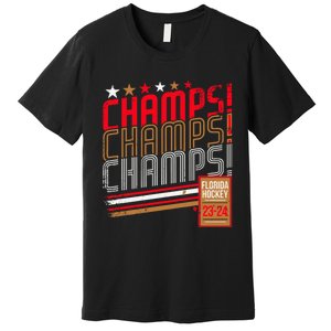 Retro Champs Florida Hockey 2024 Premium T-Shirt