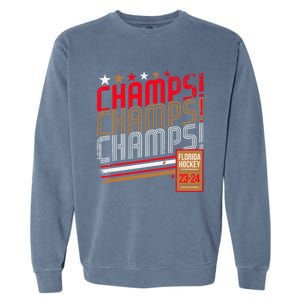 Retro Champs Florida Hockey 2024 Garment-Dyed Sweatshirt