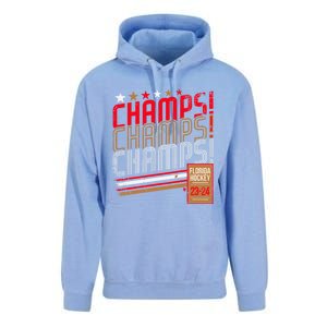 Retro Champs Florida Hockey 2024 Unisex Surf Hoodie