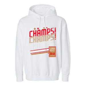 Retro Champs Florida Hockey 2024 Garment-Dyed Fleece Hoodie