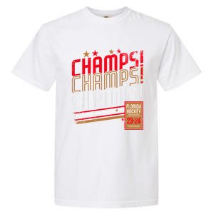 Retro Champs Florida Hockey 2024 Garment-Dyed Heavyweight T-Shirt