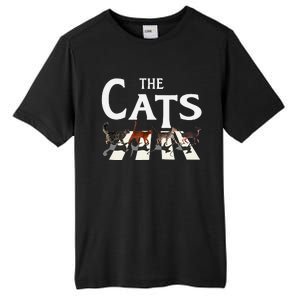 Rockin Cat Funny Music Lover Design Tall Fusion ChromaSoft Performance T-Shirt