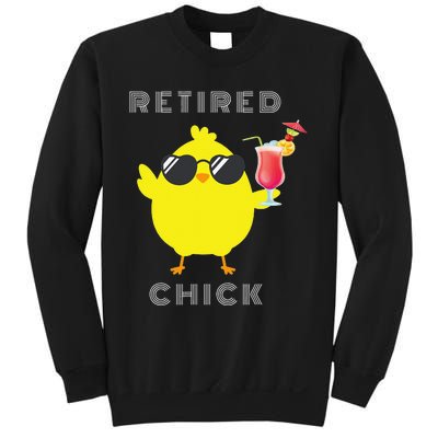 Retired Chick Funny Retirement Party Sweatshirt