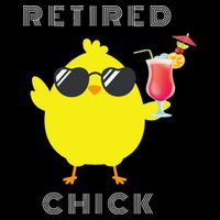 Retired Chick Funny Retirement Party Impact Tech Backpack