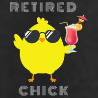Retired Chick Funny Retirement Party Adult Drive Performance Visor