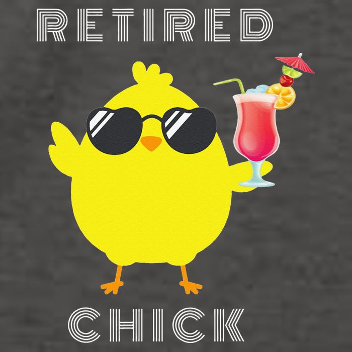 Retired Chick Funny Retirement Party Vector Backpack