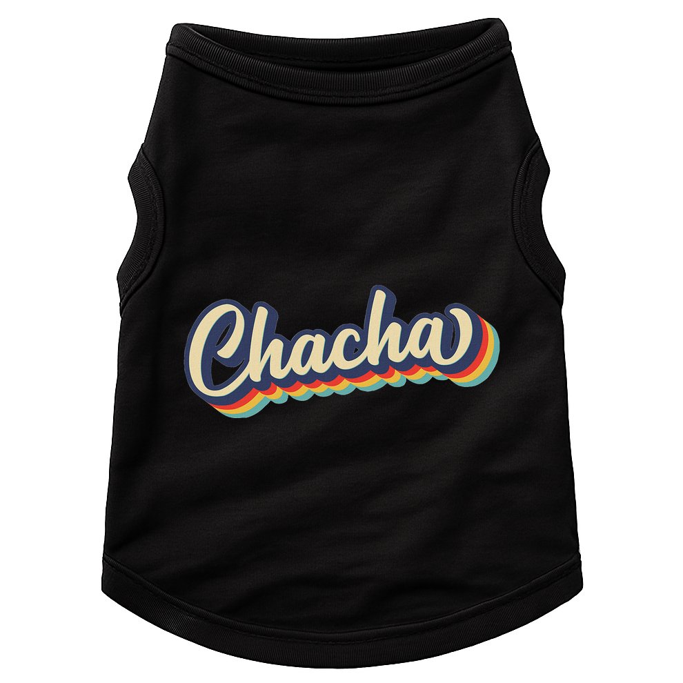 Retro Chacha FatherS Day Doggie Tank