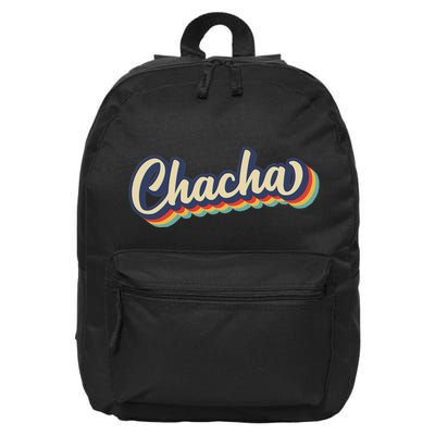 Retro Chacha FatherS Day 16 in Basic Backpack