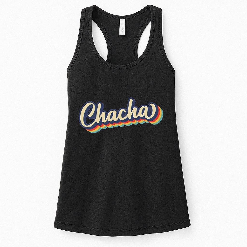 Retro Chacha FatherS Day Womens Tank Top