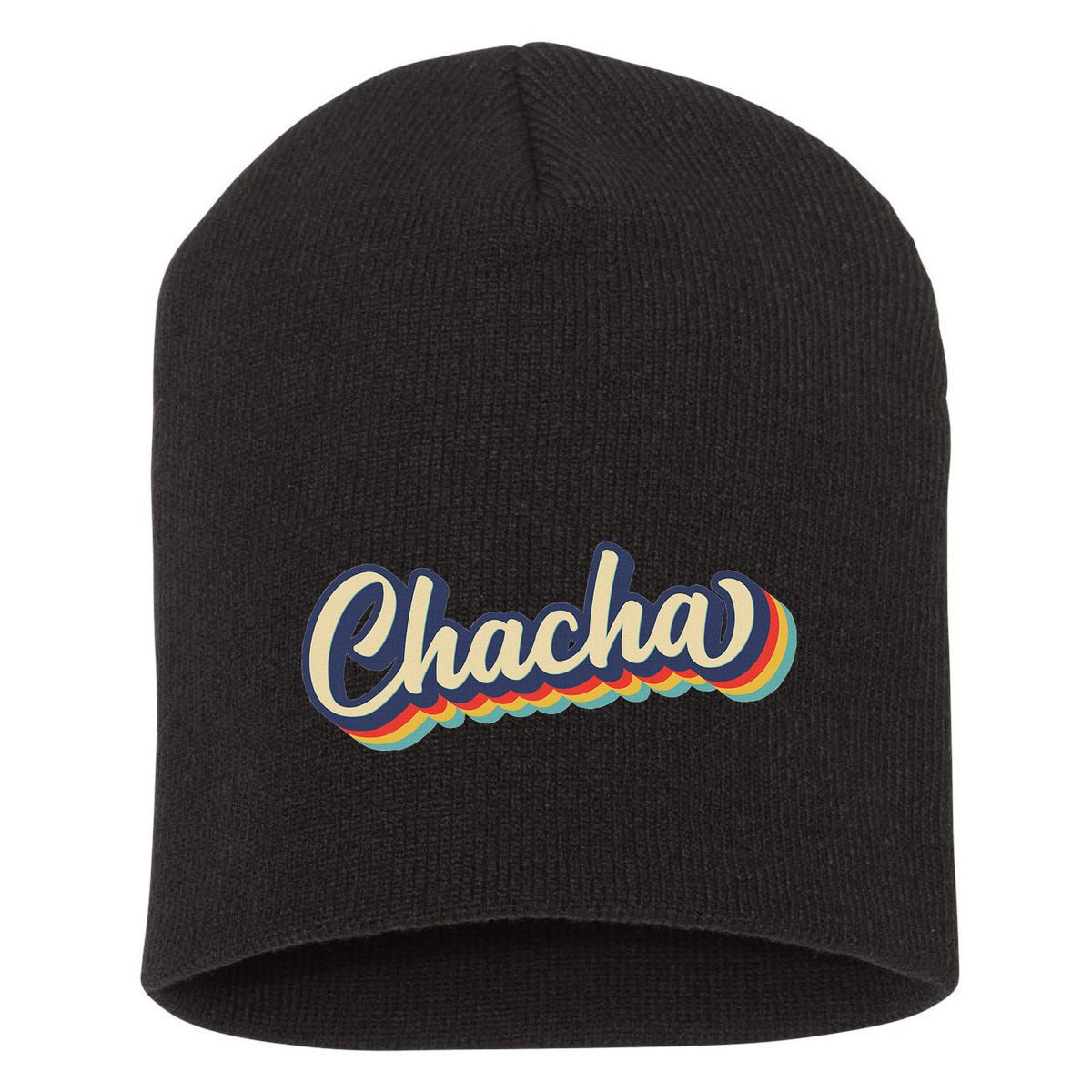 Retro Chacha FatherS Day Short Acrylic Beanie