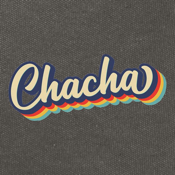 Retro Chacha FatherS Day Cotton Canvas Backpack