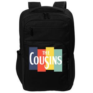 Retro Cousin For Toddlers Adults Matching Family Impact Tech Backpack