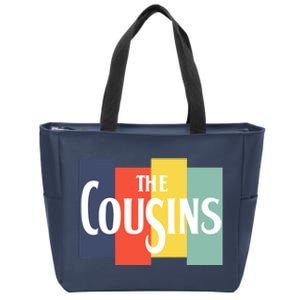 Retro Cousin For Toddlers Adults Matching Family Zip Tote Bag