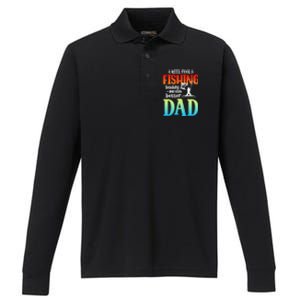 Reel Cool Fishing Buddy And Even Better Dad Fathers Day Cute Gift Performance Long Sleeve Polo