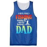 Reel Cool Fishing Buddy And Even Better Dad Fathers Day Cute Gift Mesh Reversible Basketball Jersey Tank