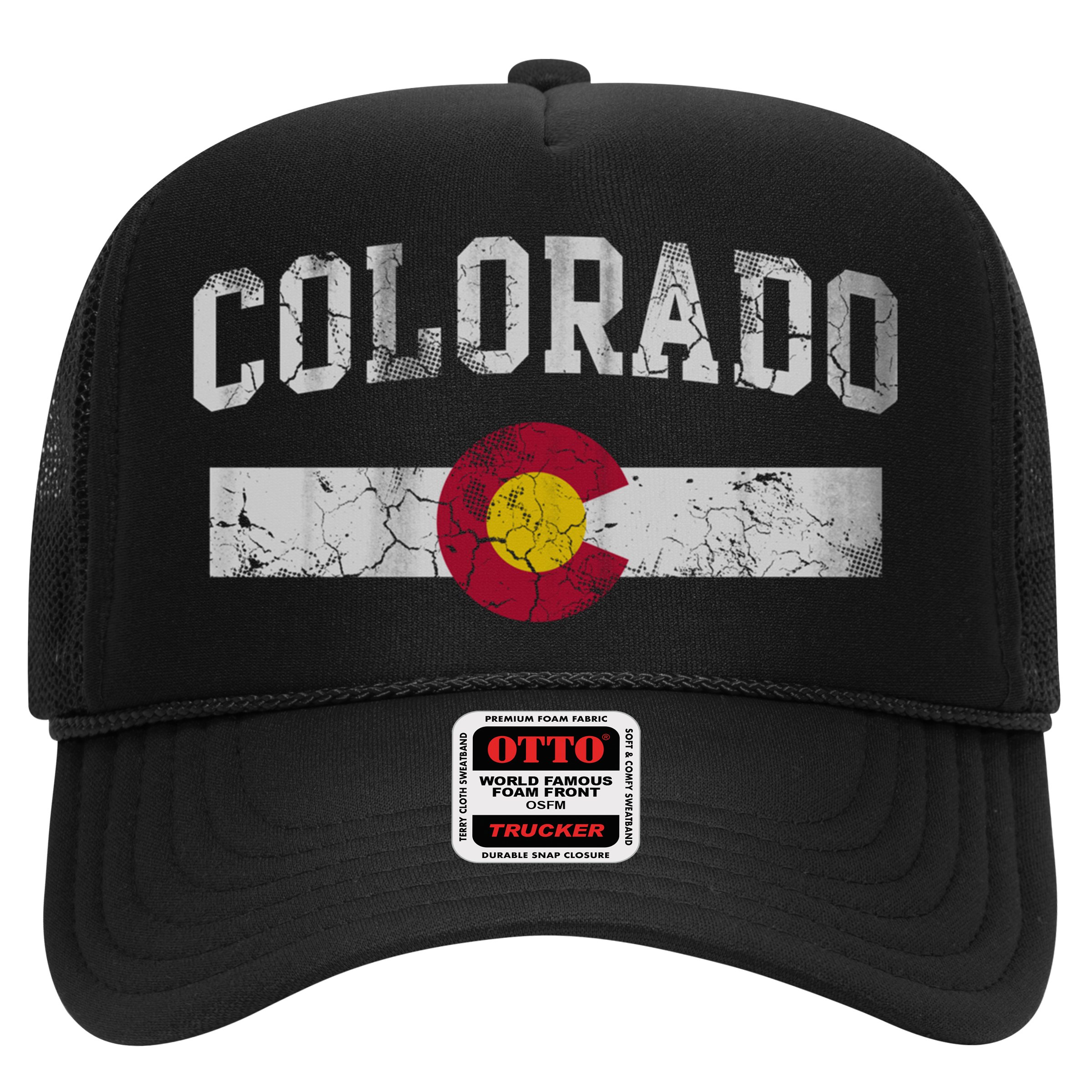 Retro Colorado Flag Great Gift Hooded Meaningful Gift Vintage Fade Funny Gift Hat
