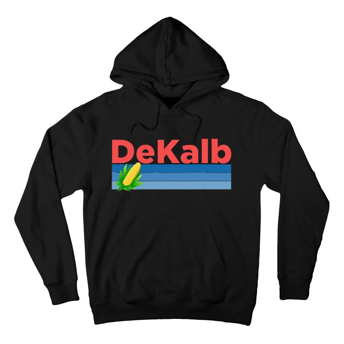 Retro Corn & Farming Dekalb Illinois Hoodie