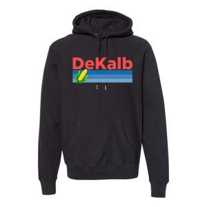 Retro Corn & Farming Dekalb Illinois Premium Hoodie