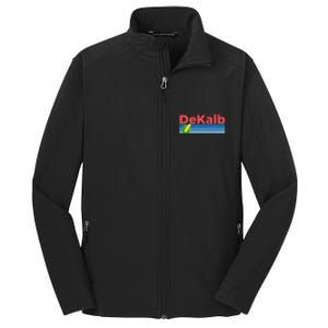 Retro Corn & Farming Dekalb Illinois Core Soft Shell Jacket