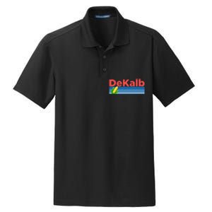 Retro Corn & Farming Dekalb Illinois Dry Zone Grid Polo