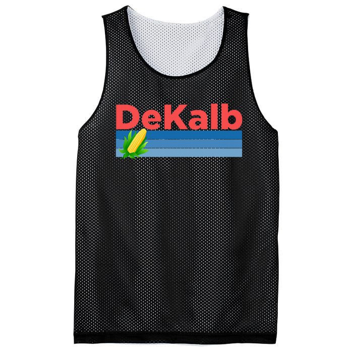 Retro Corn & Farming Dekalb Illinois Mesh Reversible Basketball Jersey Tank